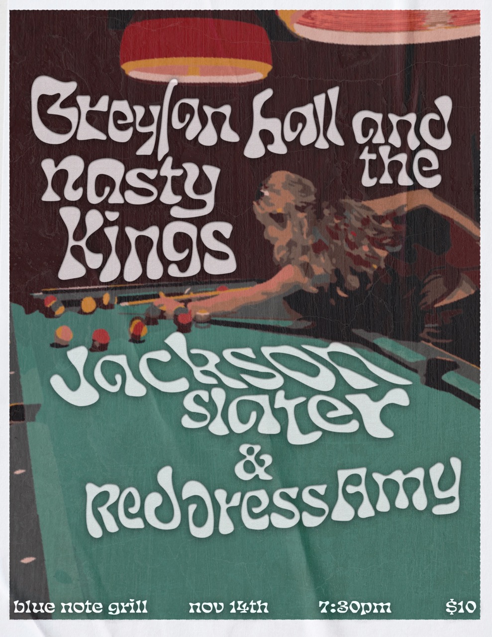 Dugout show poster — Greylon Hall